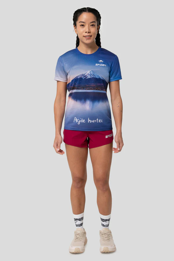 SPIDER -【女裝】2 in 1 Multiple Functional Running Shorts - 野莓紅