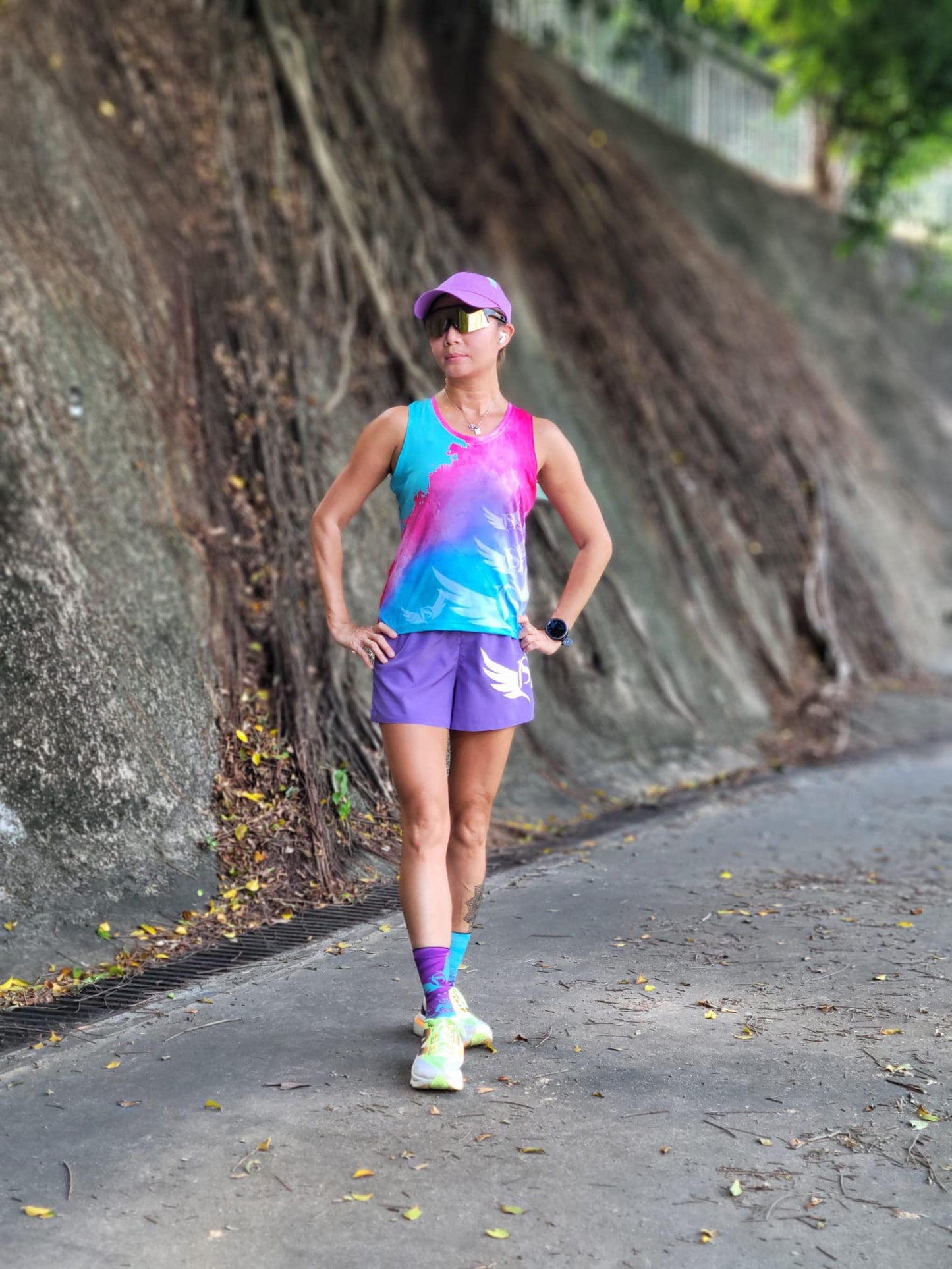 JOLLY SPORT -【Unisex】Multiple Function Running Shorts - Purple