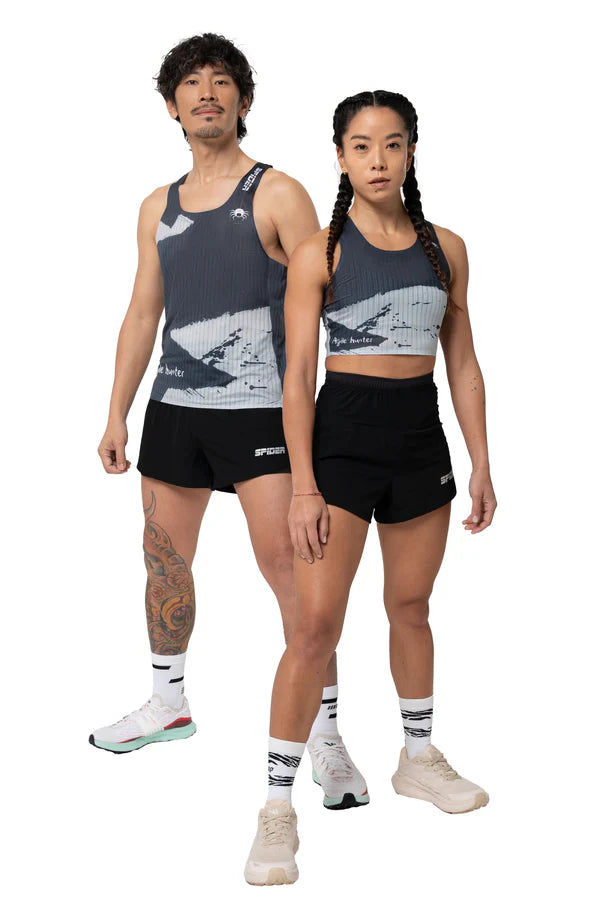 SPIDER -【女裝】"著咗好似冇著" 無縫熱封半截背心 - 水墨靈動