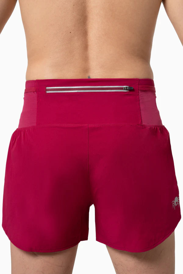 SPIDER -【女裝】2 in 1 Multiple Functional Running Shorts - 野莓紅