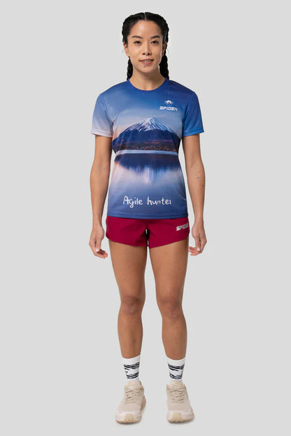 SPIDER -【女裝】2 in 1 Multiple Functional Running Shorts - 野莓紅