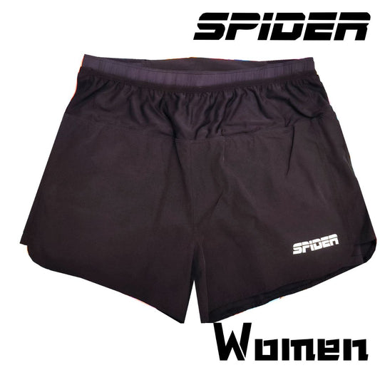 SPIDER -【Women】2 in 1 Multiple Functional Running Shorts - Black
