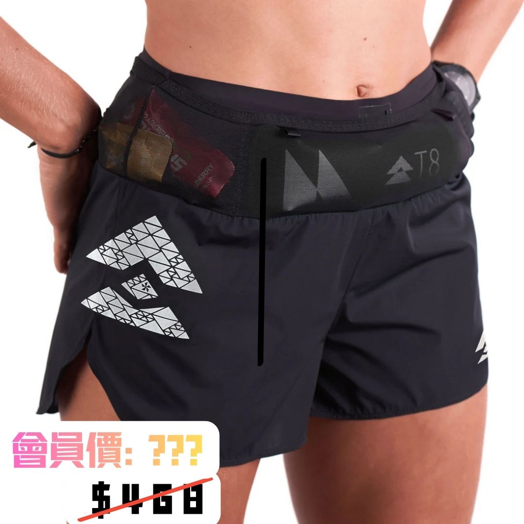 Women's Sherpa Shorts -  Black (silver logo)