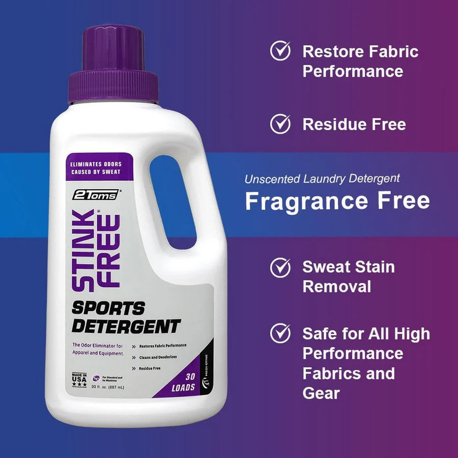 2TOMS - Stink Free Sports Detergent (3 bottles)