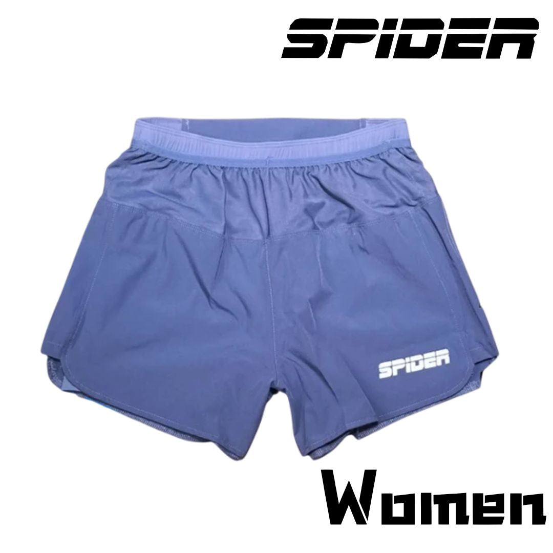 SPIDER -【女裝】2 in 1 Multiple Functional Running Shorts - 石板藍色