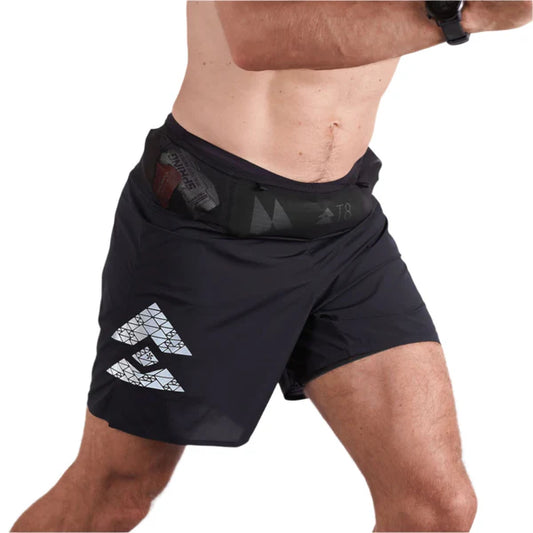 Men's Sherpa Shorts - Black (silver logo)