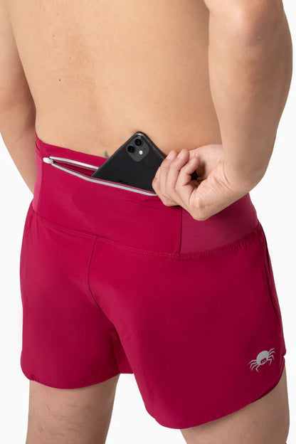 SPIDER -【女裝】2 in 1 Multiple Functional Running Shorts - 野莓紅