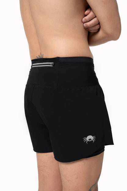 SPIDER -【Women】2 in 1 Multiple Functional Running Shorts - Black