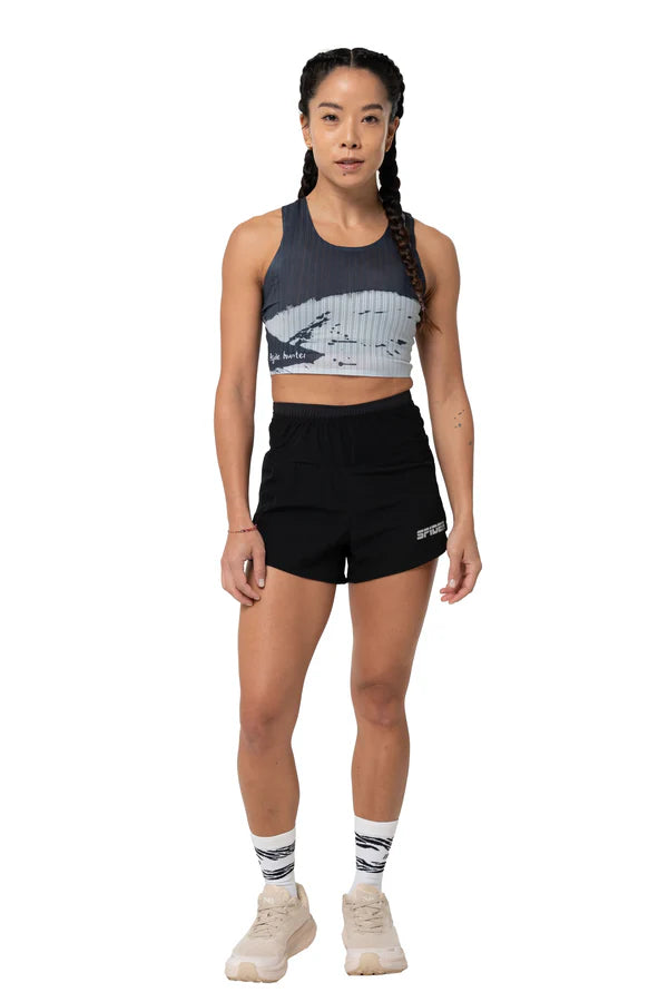 SPIDER -【Women】2 in 1 Multiple Functional Running Shorts - Black