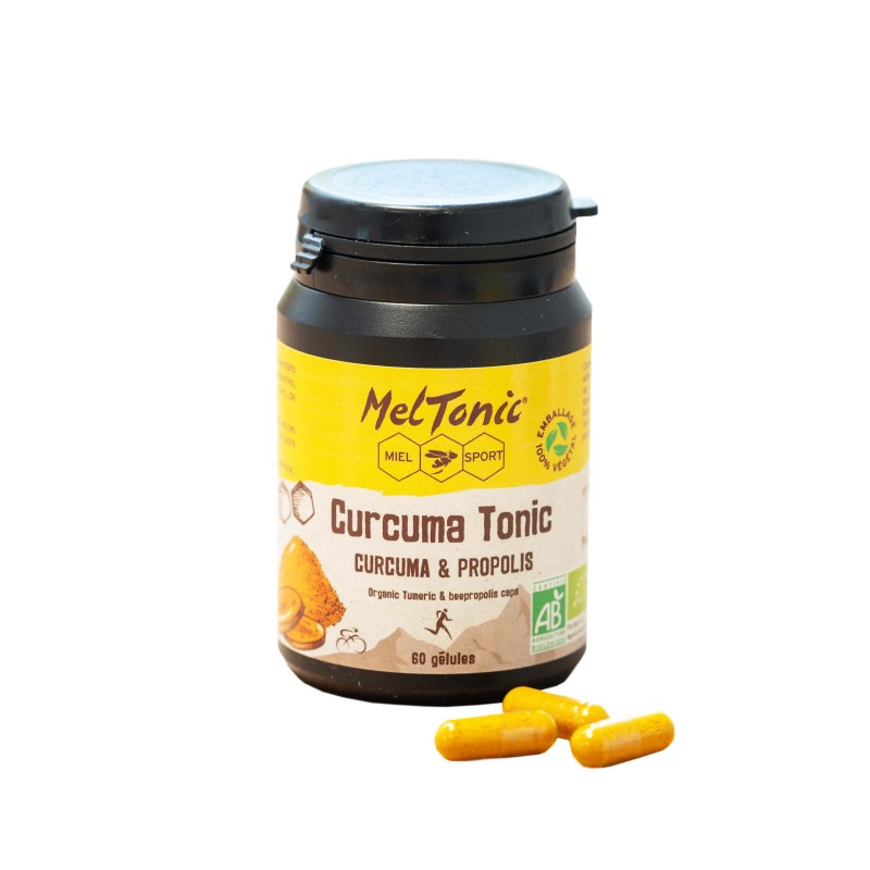 Meltonic - Organic Turmeric Tonic (Turmeric Root Powder: 945mg | Propolis Extract: 45mg | Vegetable Capsule)