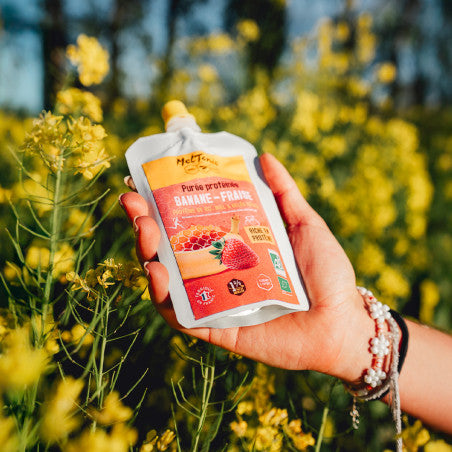 Meltonic - Organic Protein Puree Banana - Strawberry, Honey & Royal Jelly